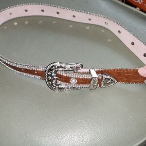 Geniune Leather Belt With Jewels